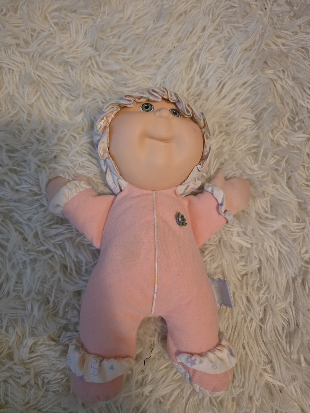Hasbro Pink Cabbage Patch Plush Baby Doll VINTAGE